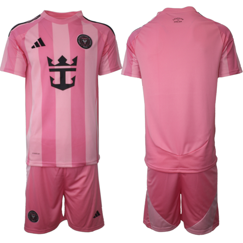 Men 2025-2026 Club Inter Milan CF home Pink Blank Soccer Jersey